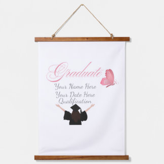 Tapisserie Suspendue Personalized Pink Graduate Gift, Custom Name 