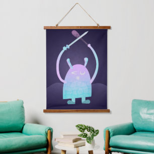 Tapisserie Suspendue Personnage de monstre pour enfants adorable