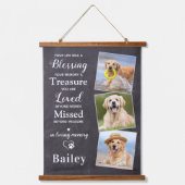 Tapisserie Suspendue Personnalisé 3 Photo Perte d'animal de compagnie C (Recto)