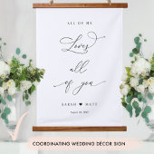 Tapisserie Suspendue Personnalisé, c'était toujours vous Décor Mariage 