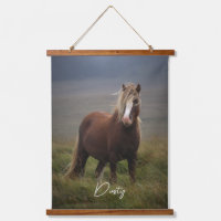 Personnalisé Nom Votre Cheval Photo Décor Toile Dé