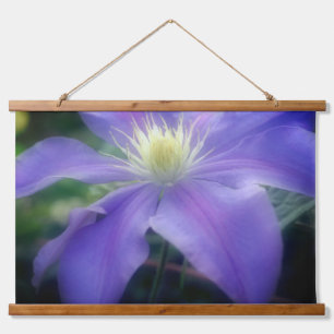 Tapisserie Suspendue Pétales à fleurs Clematis violet doux