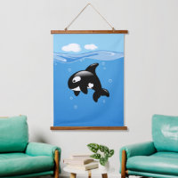 Petite Orca baleine dans l'océan