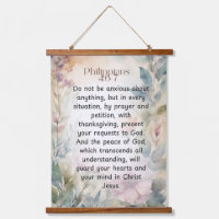 Philippiens 4:6-7 Bible chrétienne Verse Aquarelle