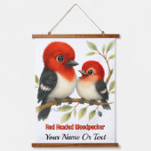 Tapisserie Suspendue Pic à tête rouge (Recto)