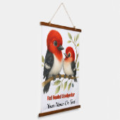 Tapisserie Suspendue Pic à tête rouge (Angulaire)