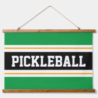 PICKLEBALL amusant Vert clair Jaune Noir rayures