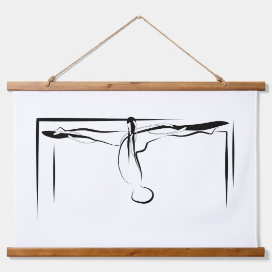 Tapisserie Suspendue Pilates Splis Cadillac Pose (Devant)