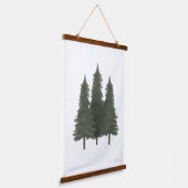 Tapisserie Suspendue Pine Trees Bois Nourriture Décor (Angulaire)