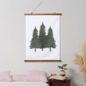 Tapisserie Suspendue Pine Trees Bois Nourriture Décor (Chambre à coucher)