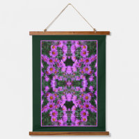 Pink Autumn Aster Flowers Orton Abstrait
