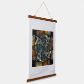 Tapisserie Suspendue Pinwheel Art Abstrait (Angulaire)