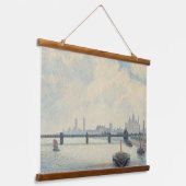 Tapisserie Suspendue Pissarro Charing Cross Bridge London Old Art Wall (Angulaire)