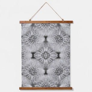 Tapisserie Suspendue Pissenlits Blancs Floconneux Motif Abstrait de la