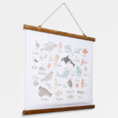 Tapisserie Suspendue Plage Alphabet Nursery Decor Hanging Tapest (Angulaire)