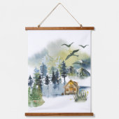 Tapisserie Suspendue Plan forestier de l'aquarelle (Recto)