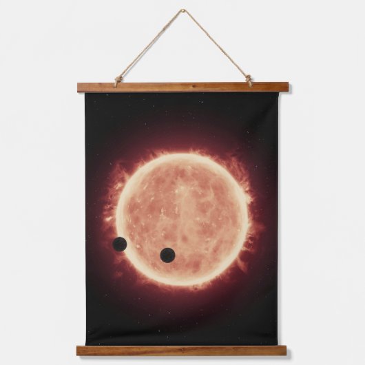 Tapisserie Suspendue Planètes Transitant Red Nwarf Star Dans Trappist-1 (Recto)