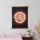 Tapisserie Suspendue Planètes Transitant Red Nwarf Star Dans Trappist-1 (Chambre à coucher)