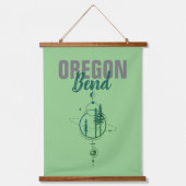 Tapisserie Suspendue Plier l'Oregon Planètes et arbres géométriques (Recto)