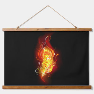 Tapisserie Suspendue Plumes de paquetage de feu