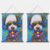 Tapisserie Suspendue Poodle en style (Double)