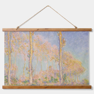 Tapisserie Suspendue Poplars, impressionist landscape, Claude Monet