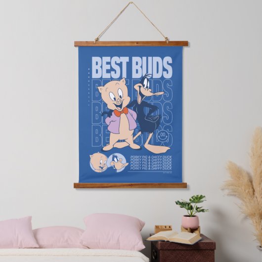 Tapisserie Suspendue Porky Pig & DAFFY DUCK™ Best Buds (Chambre à coucher)