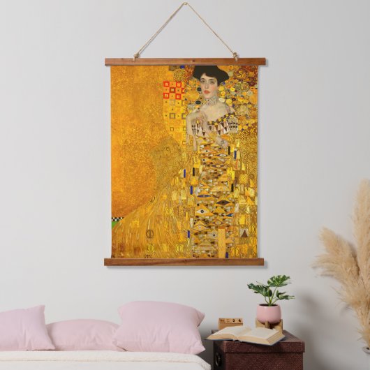Tapisserie Suspendue Portrait d'Adele Bloch-Bauer I de Gustav Klimt (Chambre à coucher)