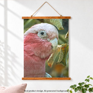 Tapisserie Suspendue Portrait de Galah Cockatoo Rose Oiseau Australien