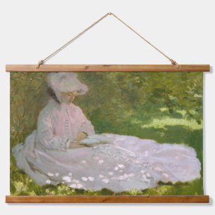 Tapisserie Suspendue Portrait impressionniste de printemps, Claude Mone