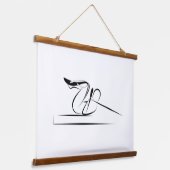 Tapisserie Suspendue Poster de coordination Pilates - Réformateur (Angulaire)