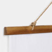 Tapisserie Suspendue Pot Mason Blanc sur Beige Rustique (Détail)