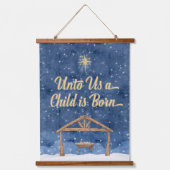 Tapisserie Suspendue Pour nous un enfant est né Noël Nativité (Recto)