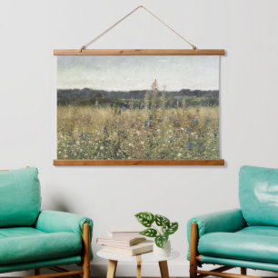 Tapisserie Suspendue Pré, huile vintage sur toile, fine art