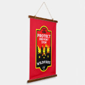 Tapisserie Suspendue Prévention des incendies de forêt (Angulaire)