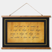 Tapisserie Suspendue Prière de sérénité (Devant)