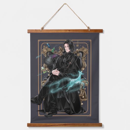 Tapisserie Suspendue Professeur Anime Severus Snape assis (Recto)