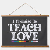 Tapisserie Suspendue Professeur De Fierté LGBT Je Promets D'Enseigner L (Devant)