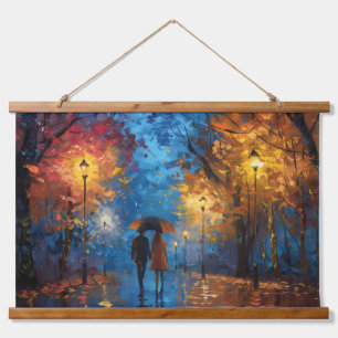 Tapisserie Suspendue Promenade du Soir à la Lumière d'Automne