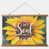 Tapisserie Suspendue Psaume 42:1 Tournesol Chrétien des Pantalons de Ce (Devant)