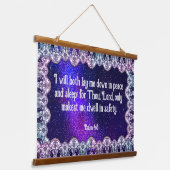 Tapisserie Suspendue Psaume 4:8 (Angulaire)