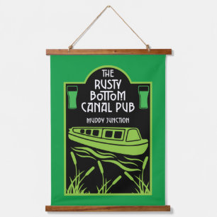 Tapisserie Suspendue Pubs Narrowboat Canal