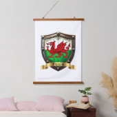 Tapisserie Suspendue Pugh Wales Surname Shield (Chambre à coucher)