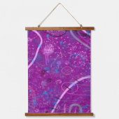 Tapisserie Suspendue Purple Abstract Dreamscape  (Recto)