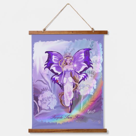 Tapisserie Suspendue Purple Sun Fairy (Recto)