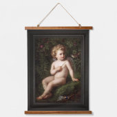 Tapisserie Suspendue Putto Alimenter Une Fraise À Un Oiseau (Recto)