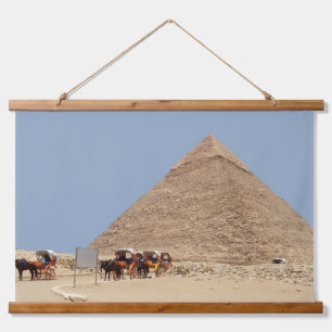 Tapisserie Suspendue Pyramide de Khafre et chapelet de chars
