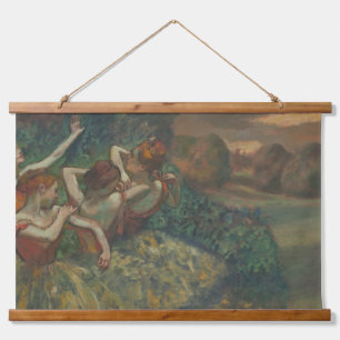 Tapisserie Suspendue Quatre Danseurs, Peinture impressionniste, Edgar D