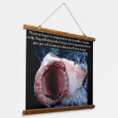 Tapisserie Suspendue Rangées blanches de requins aux dents (Angulaire)