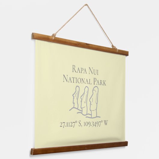 Tapisserie Suspendue Rapa Nui Latitude & Longitude (Angulaire)
